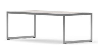 Square Bricmate 2000 122X62 cm Silvergr&aring; Marble White Silk - Englesson - Bonus M&ouml;bler