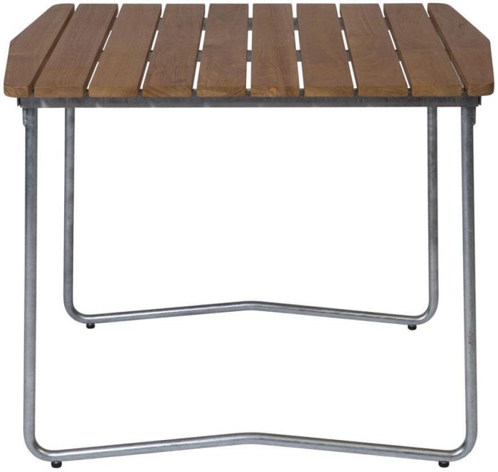 Bild 4, Bord B31 84 och Fåtölj A2 Obehandlad Teak / Varmförzinkat Stativ - Grythyttan Stålmöbler - Bonus Möbler