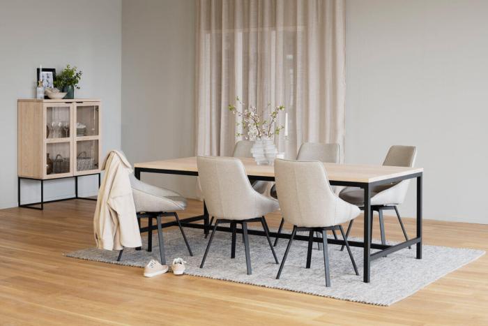 Bild 16, Alison Metallben / Tyg Beige tyg - Rowico Home - Bonus Möbler
