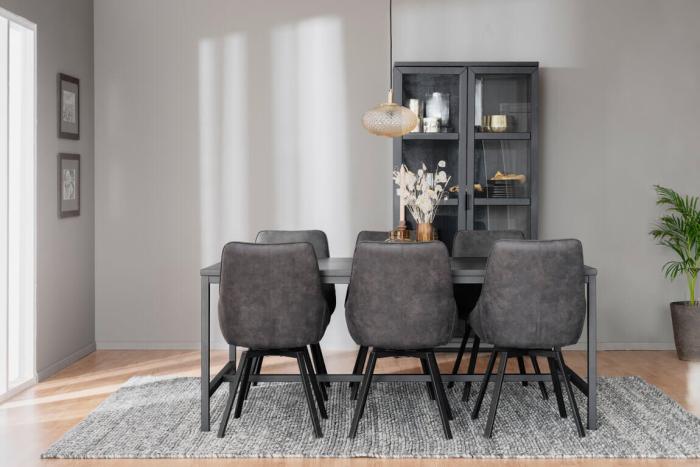Bild 10, Everett Svartlackad ek / Svart - Rowico Home - Bonus Möbler