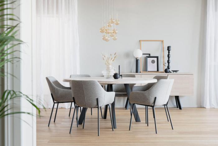 Bild 11, Fred Ø160 cm Vitpigmenterad / Svart - Rowico Home - Bonus Möbler