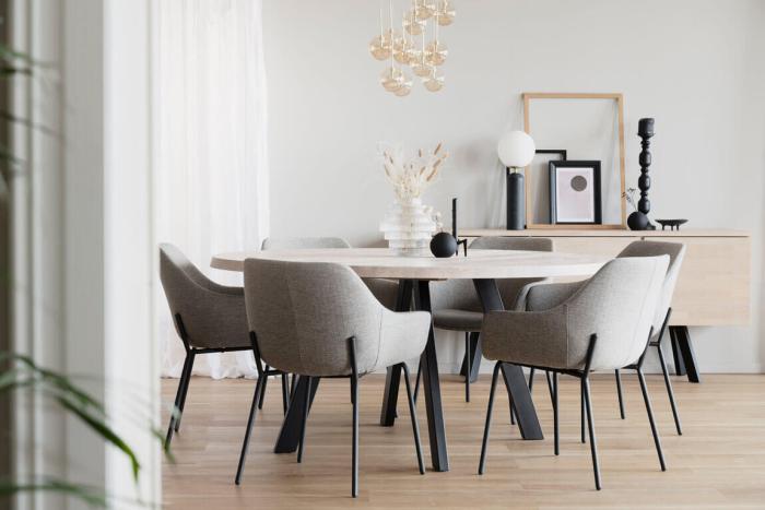 Bild 13, Fred Ø160 cm Vitpigmenterad / Svart - Rowico Home - Bonus Möbler