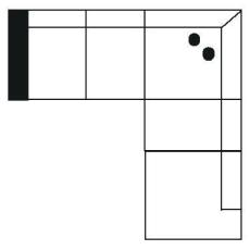 V: 2-sits, H: Avslutsdivan - Slasken - Bonus M&ouml;bler