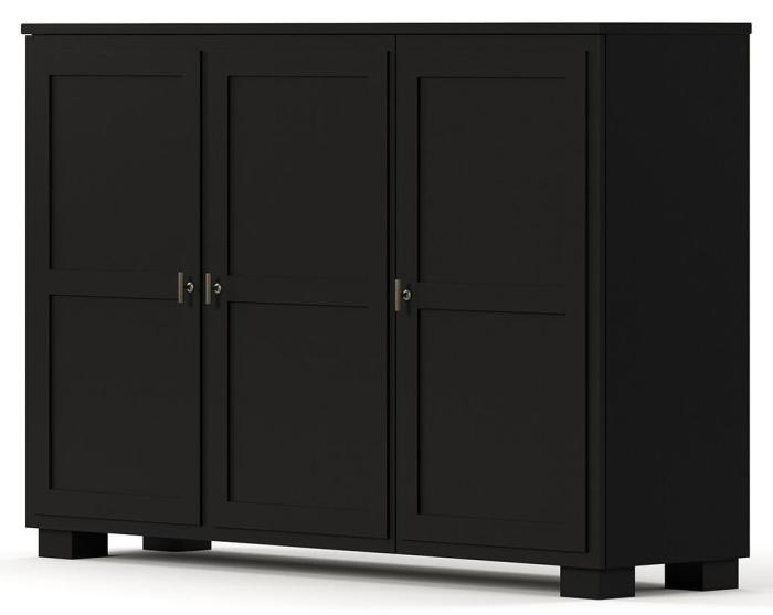 Bild 2, Camden Hög 3 dörrar Black - Englesson - Bonus Möbler