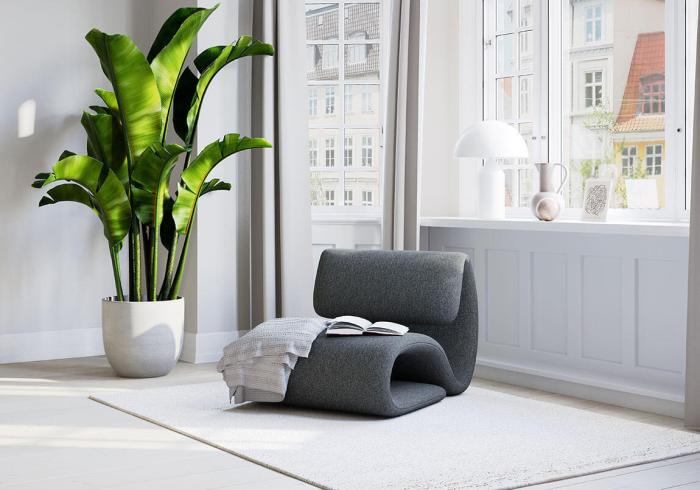 Bild 9, Dubna Bouclétyg Pebble Grey - Dan-Form - Bonus Möbler