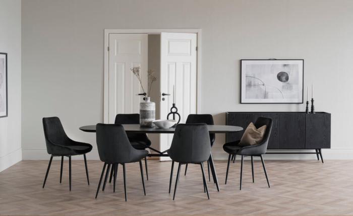 Bild 6, Sierra Sammet Svart - Rowico Home - Bonus Möbler