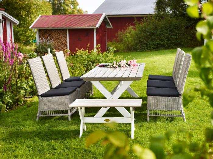 Bild 3, Shabby Chic + 6 st Trenton Matstol - Hillerstorp - Bonus Möbler