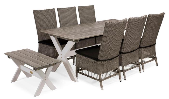 Bild 2, Shabby Chic + 6 st Trenton Matstol - Hillerstorp - Bonus Möbler
