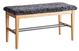 Lily F&aring;rskinn M&ouml;rkgr&aring; Lackad Ek - Oscarssons M&ouml;bel - Bonus M&ouml;bler