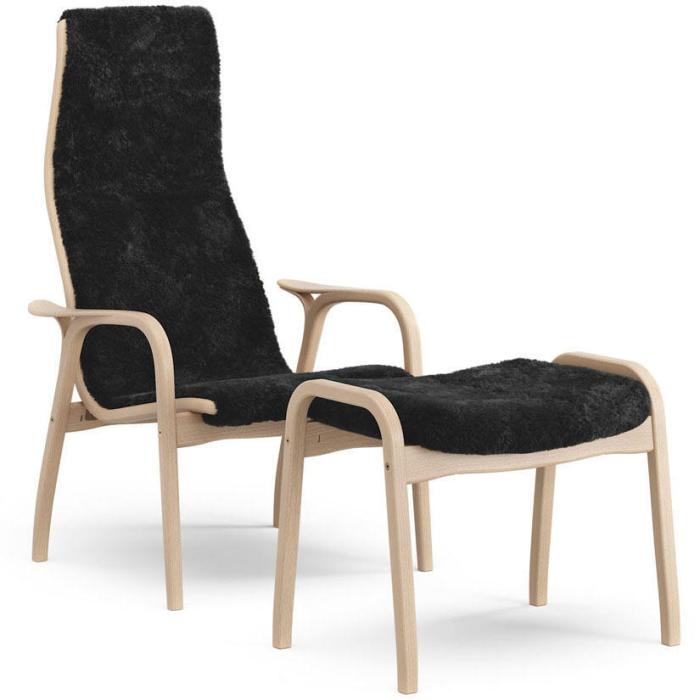 Bild 5, Lamino Lackad Bok Fårskinn Black - Swedese - Bonus Möbler