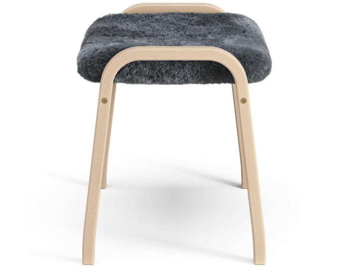 Bild 2, Lamino Lackad Bok Fårskinn Charcoal - Swedese - Bonus Möbler