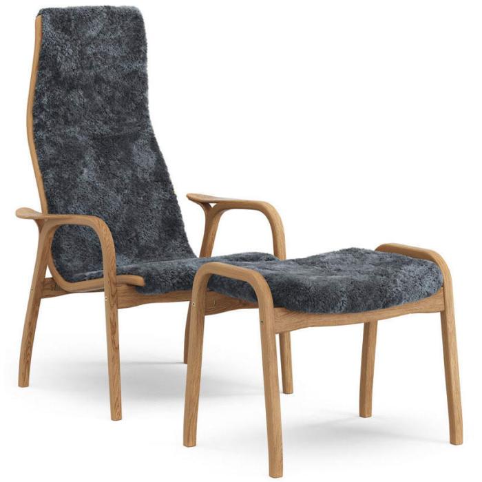 Bild 5, Lamino Oljad Ek Fårskinn Charcoal - Swedese - Bonus Möbler