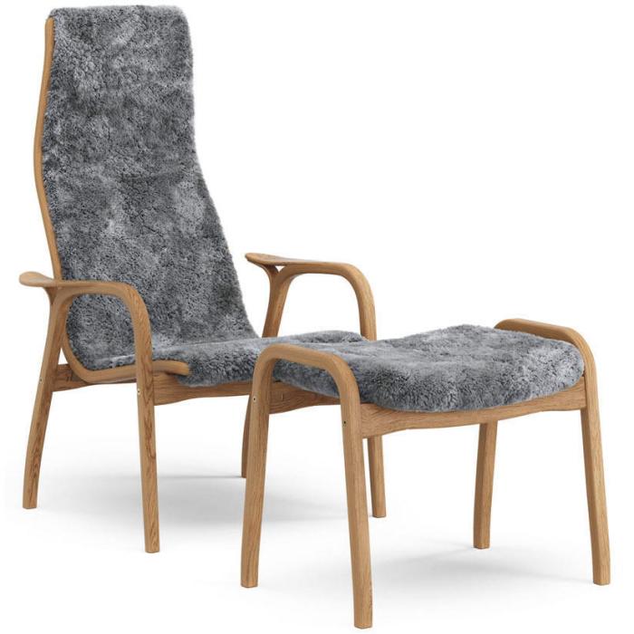 Bild 5, Lamino Oljad Ek Fårskinn Scandinavian Grey - Swedese - Bonus Möbler