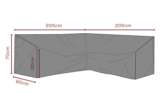 H&ouml;rnsoffa Andas 205X205, D90, H70 cm - Brafab - Bonus M&ouml;bler