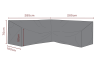 285X285, D105, H70 cm