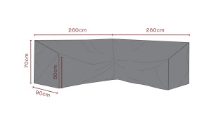 H&ouml;rnsoffa Andas 260X260, D90, H70 cm - Brafab - Bonus M&ouml;bler