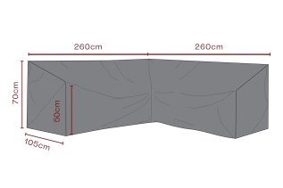 H&ouml;rnsoffa Andas 260X260, D105, H70 cm - Brafab - Bonus M&ouml;bler