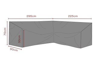 H&ouml;rnsoffa Andas 225X295, D90, H70 cm - Brafab - Bonus M&ouml;bler