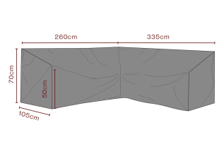 H&ouml;rnsoffa Andas 335X260, D105, H70 cm - Brafab - Bonus M&ouml;bler