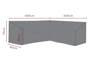 H&ouml;rnsoffa Andas 235X305, D90, H70 cm - Brafab - Bonus M&ouml;bler