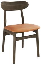 Aster med cognac l&auml;dersits R&ouml;koljad ek - Cas&oslash; Furniture - Bonus M&ouml;bler
