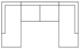 Wave Avslutsdivan + 3-sits + avslutsdivan - Burh&eacute;ns - Bonus M&ouml;bler