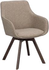 Alison Tr&auml;ben / M&ouml;rkbeige tyg Brunlackad ek - Rowico Home - Bonus M&ouml;bler