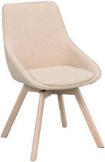 Alison Tr&auml;ben / Ljusbeige tyg Vitpigmenterad ek - Rowico Home - Bonus M&ouml;bler