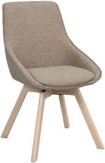Alison Tr&auml;ben / M&ouml;rkbeige tyg Vitpigmenterad ek - Rowico Home - Bonus M&ouml;bler