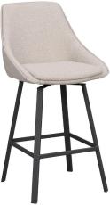 Alison Metallben / Tyg Beige tyg - Rowico Home - Bonus M&ouml;bler
