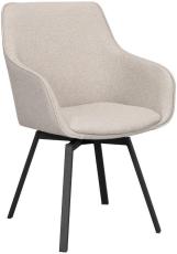 Alison Metallben / Tyg Beige tyg - Rowico Home - Bonus M&ouml;bler
