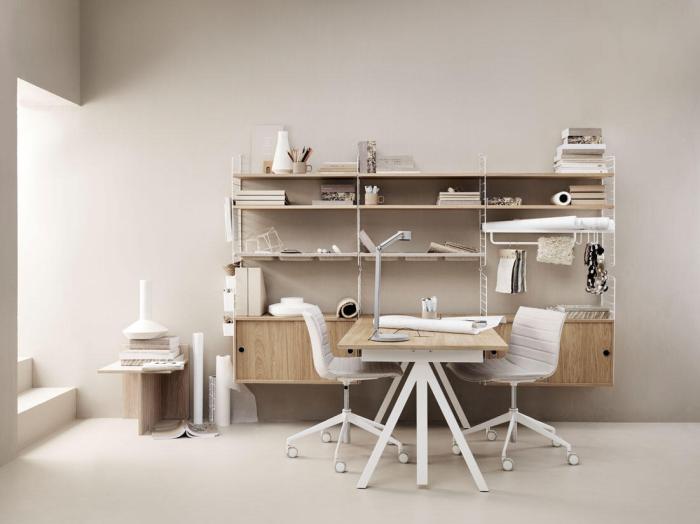 Bild 2, String Skålhylla Filt Beige - String - Bonus Möbler