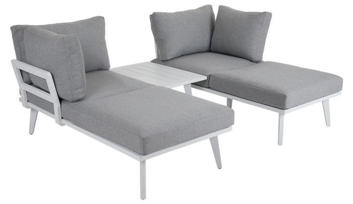 Bild 5, Villac Vit Vit / Pearl Grey - Brafab - Bonus Möbler