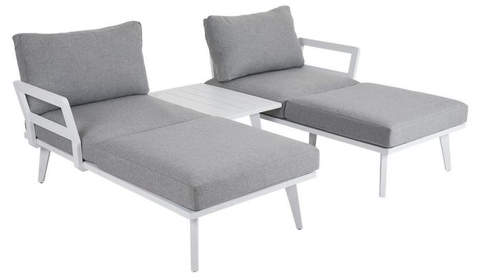 Bild 3, Villac Vit Vit / Pearl Grey - Brafab - Bonus Möbler