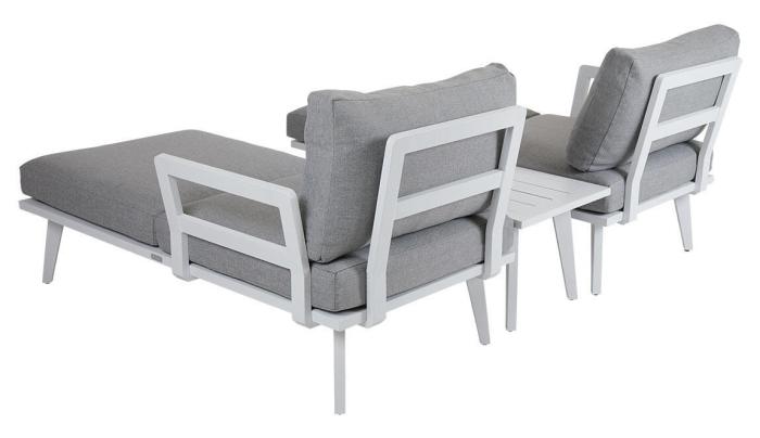 Bild 4, Villac Vit Vit / Pearl Grey - Brafab - Bonus Möbler