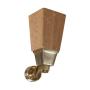 Belmont Tr&auml;ben m. Hjul 16 cm Oak / Brass - Slasken - Bonus M&ouml;bler