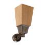 Belmont Tr&auml;ben m. Hjul 16 cm Oak / Antique Brass - Slasken - Bonus M&ouml;bler