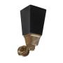Belmont Tr&auml;ben m. Hjul 16 cm Dark Oak / Antique Brass - Slasken - Bonus M&ouml;bler