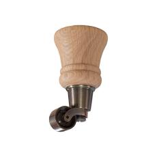 Howard Tr&auml;ben m. Hjul 14 cm Oak / Antique Brass - Slasken - Bonus M&ouml;bler