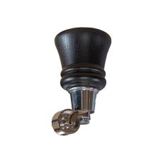Howard Tr&auml;ben m. Hjul 14 cm Dark Oak / Chrome - Slasken - Bonus M&ouml;bler