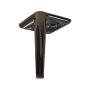 Str&ouml;mstad Metallben 14,5 cm Black Chrome - Slasken - Bonus M&ouml;bler