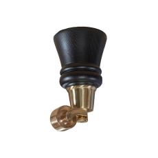 Howard Tr&auml;ben m. Hjul 14 cm Dark Oak / Brass - Slasken - Bonus M&ouml;bler