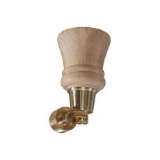 Howard Tr&auml;ben m. Hjul 14 cm Natural Oak / Brass. - Englesson - Bonus M&ouml;bler