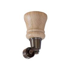 Howard Tr&auml;ben m. Hjul 14 cm Natural Oak / Antique Brass - Slasken - Bonus M&ouml;bler