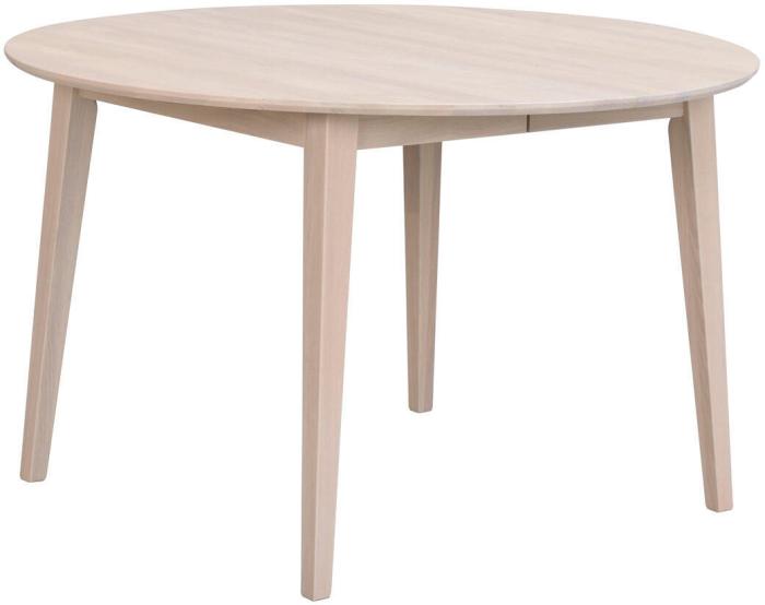 Bild 2, Filippa Runt 120-165X120 cm Vitpigmenterad ek - Rowico Home - Bonus Möbler