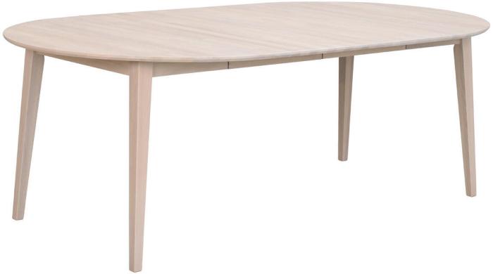 Bild 4, Filippa Runt 120-165X120 cm Vitpigmenterad ek - Rowico Home - Bonus Möbler