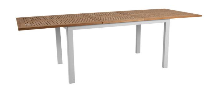 Bild 2, Lyon 194-252X92 cm Mattvit / Teak - Brafab - Bonus Möbler