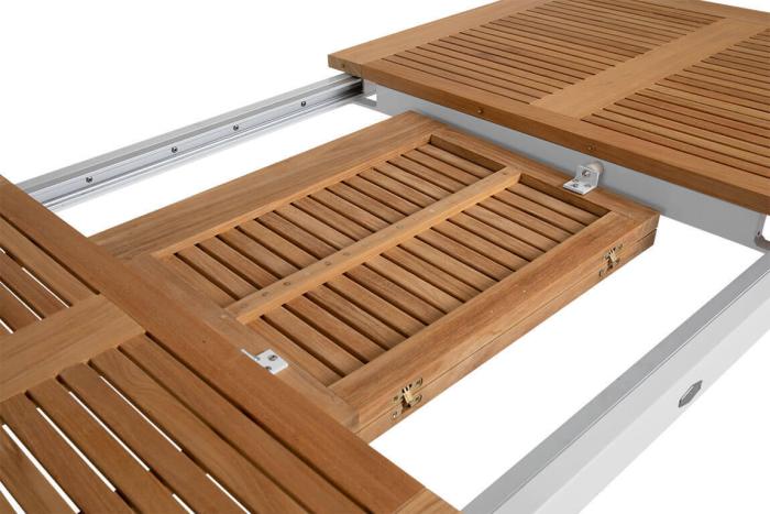 Bild 3, Lyon 194-252X92 cm Mattvit / Teak - Brafab - Bonus Möbler