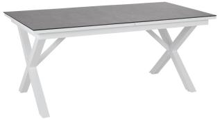 Hillmond HPL 166-226X100 cm Vit / Gr&aring; betong - Brafab - Bonus M&ouml;bler