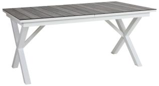 Hillmond HPL 166-226X100 cm Vit / Gr&aring; tr&auml; - Brafab - Bonus M&ouml;bler